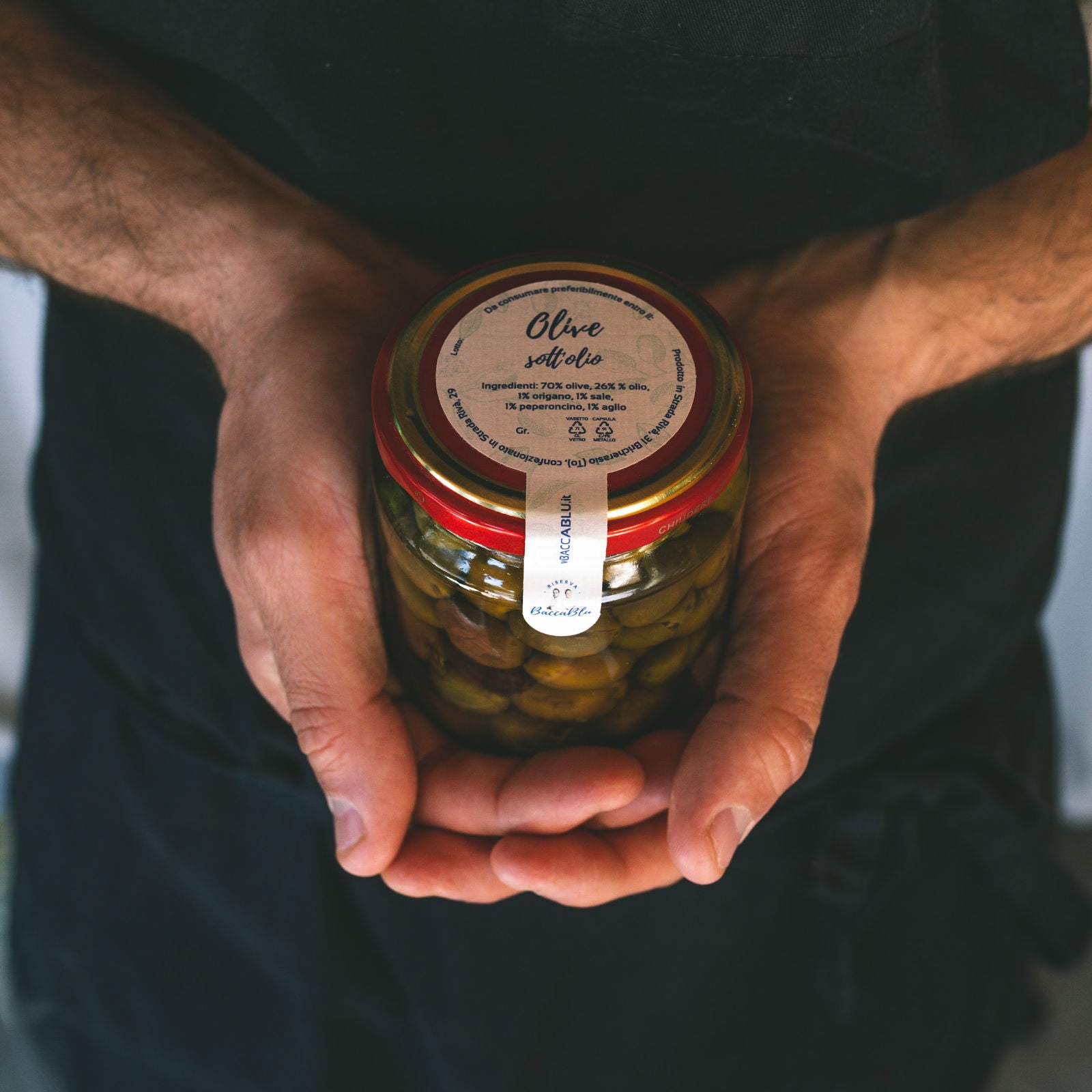 Olive sott'olio della varietà leccino